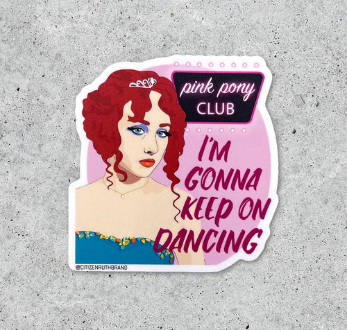 Chappell Roan- Pink Pony Club vinyl sticker