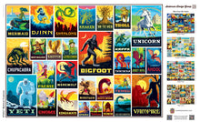 Vintage Posters - Mythical Creatures 1000 Piece Jigsaw Puzzle