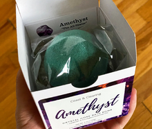 Crystal Core Bath Bomb with Amethyst Crystal Inside