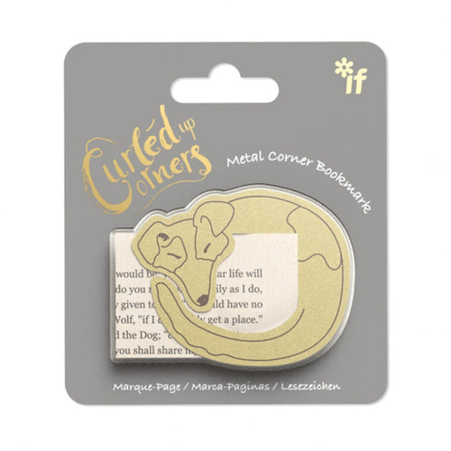 Drowsy Dog Curled Up Corners Bookmark