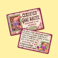 Certified Game Master, Dungeons, Art, Novelty ID Card
