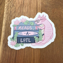 Reads-a-lotl Sticker