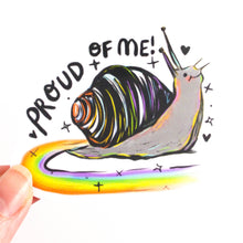 Rainbow Snail Vinyl Sticker