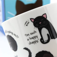 Cattitude Mug: Dishwasher safe and microwaveable.