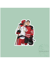 Cheek Kiss - Heated Rivalry Sticker: 3 inch