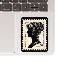 Jane Austen Vinyl Sticker