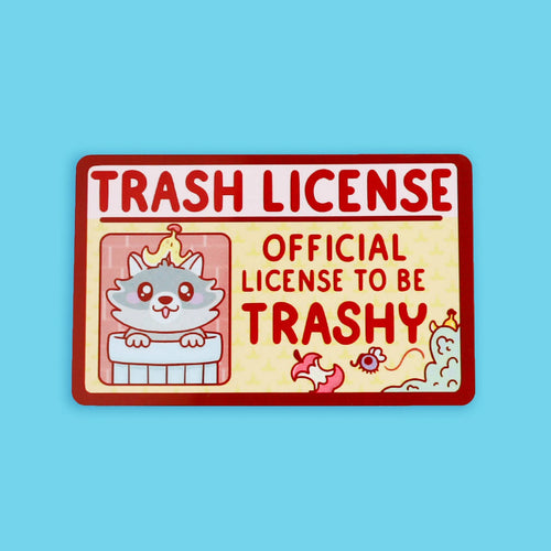 Trash License Raccoon Fake Drivers License