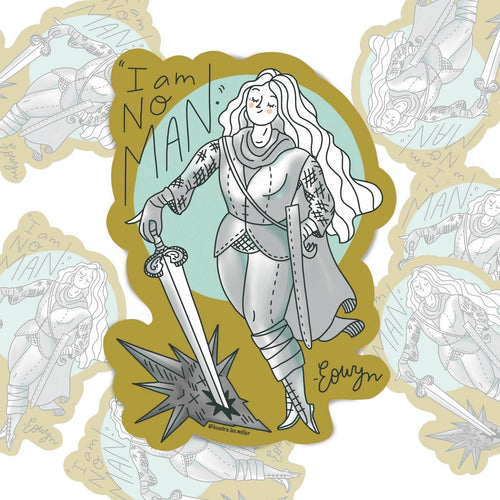 I Am No Man LOTR Vinyl Sticker