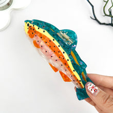 Exquisite Perch Fish Ocean Animal Acetate Hair Claw Clip 🐟: Orange