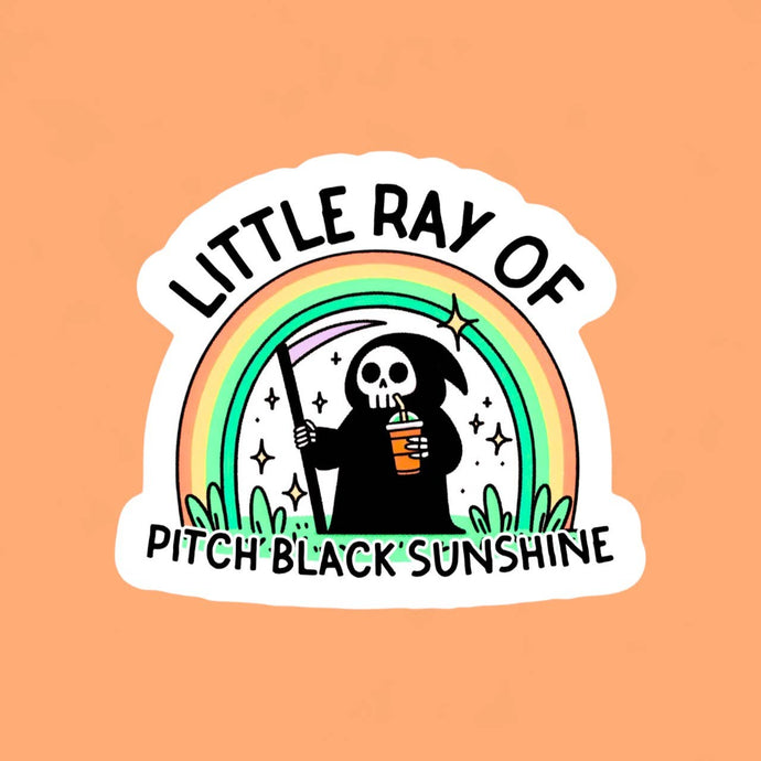Little Ray of Pitch Black Sunshine Sticker