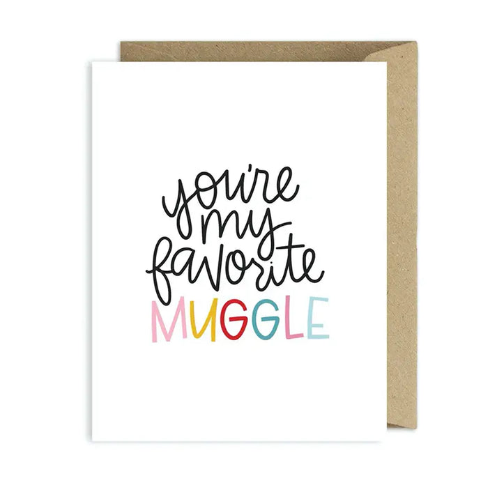 Favorite Muggle Friendship Love Greeting Card