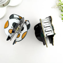 📚 Studious Cat & Book Hair Claw – Cute Acetate Clip 🐱: White
