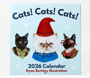 Cats! Cats! Cats! 2026 Calendar by Ryan Berkley Illustration