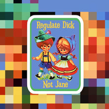 Regulate D*ck Not Jane Sticker