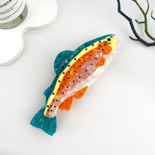 Exquisite Perch Fish Ocean Animal Acetate Hair Claw Clip 🐟: Orange