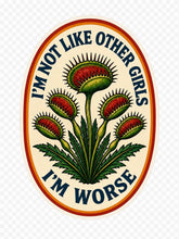 Not Like Other Girls Sticker, Venus Fly Trap