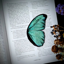 Clear Bookmark - Mint Moth Wing