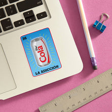 Loteria Diet Cola La Adicción Die Cut Sticker