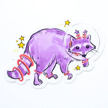 Space Raccoon Vinyl Sticker