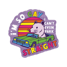 So Gay Can't Park Straight Vinyl Sticker