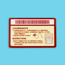 Trash License Raccoon Fake Drivers License