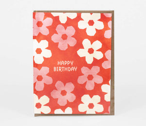Wild Optimist: Happy Birthday Mod Flowers Card