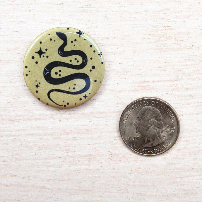 Snake Button Pin