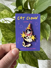 Cat Clown Enamel Pin