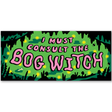 Bog Witch Sticker, 2.25" x 5"
