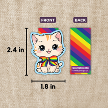 Pride Kitten Magnetic Bookmark