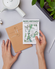 Pacific Northwest Adventure Postcard | Hand-Drawn Map Print