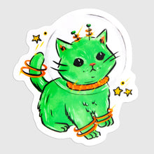 Space Kitten Vinyl Sticker