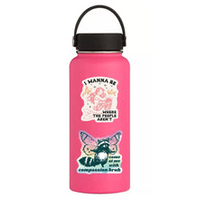 Come At Me With Compassion Bruh Raccoon Sticker