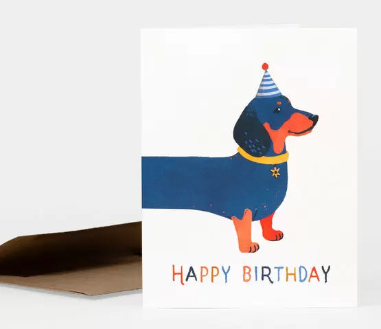 Dachshund Birthday Card