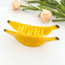 Yellow Banana Acetate Hair Claw Clip, Fruit Hair Accessory: Yellow