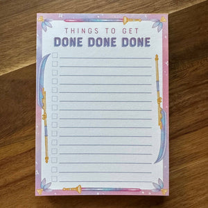 Things to get Done Done Done Kpop Demon Hunters Notepad