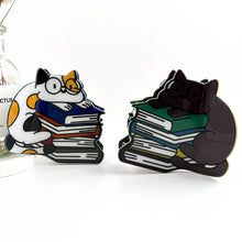 📚 Studious Cat & Book Hair Claw – Cute Acetate Clip 🐱: Grey