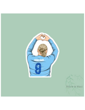 Haaland Heart Sticker: 3 inch