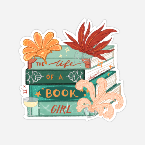 Life of a Book Girl Sticker