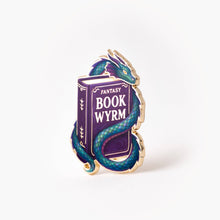 Book Wyrm Dragon Enamel Pin