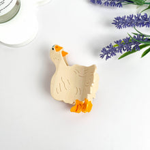 White Goose Acetate  Hair Claw Clip