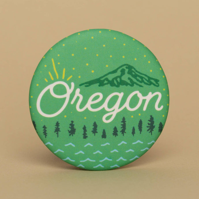 Oregon Landscape Round Magnet