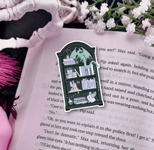 Handrawn Fairy Dragon Bookshelf Laminated Sticker