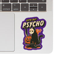 Cute Psycho Cat  Vinyl Sticker