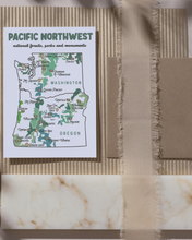 Pacific Northwest Adventure Postcard | Hand-Drawn Map Print