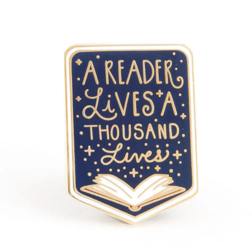 A Reader Lives A Thousand Lives Pin