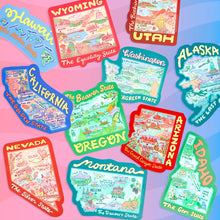 Oregon Map Art Beaver State Portland Car Decal Vinyl Sticker