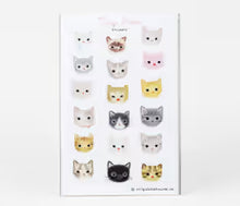 Tiny Cat Faces Sticker Sheet