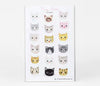 Tiny Cat Faces Sticker Sheet