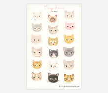 Tiny Cat Faces Sticker Sheet